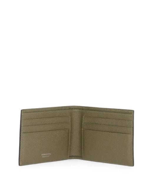 Ferragamo Brown Gancini Wallet for men