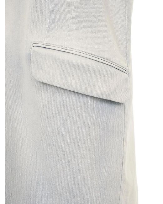 MM6 by Maison Margiela White Denim Dress