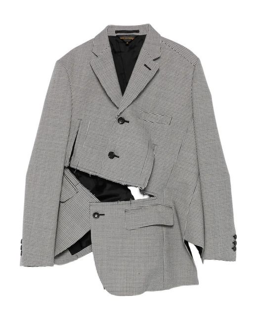 Comme des Garçons Gray Jacke mit Hahnentrittmuster