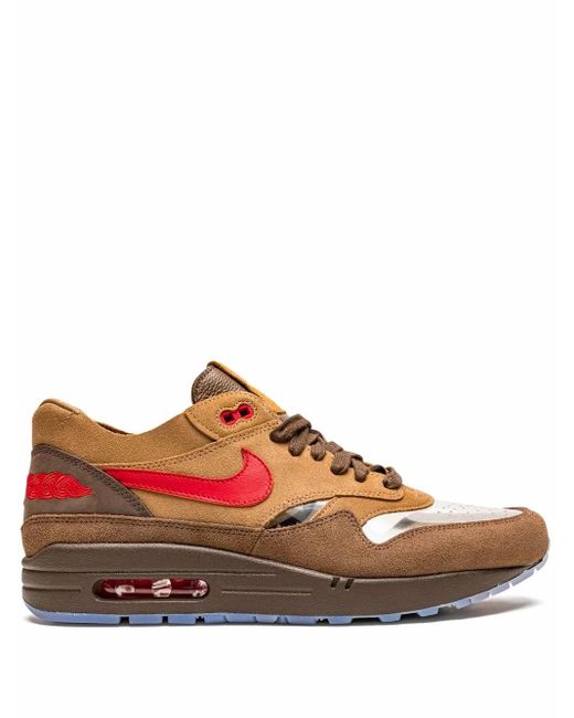 Nike Brown X Clot Air Max 1 "Kiss Of Death Cha" Sneakers
