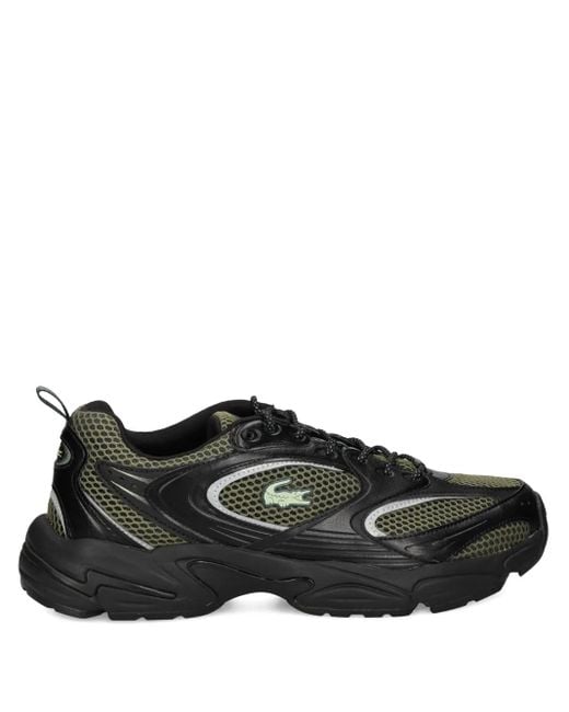 Sneakers Con Inserti di Lacoste in Black da Uomo