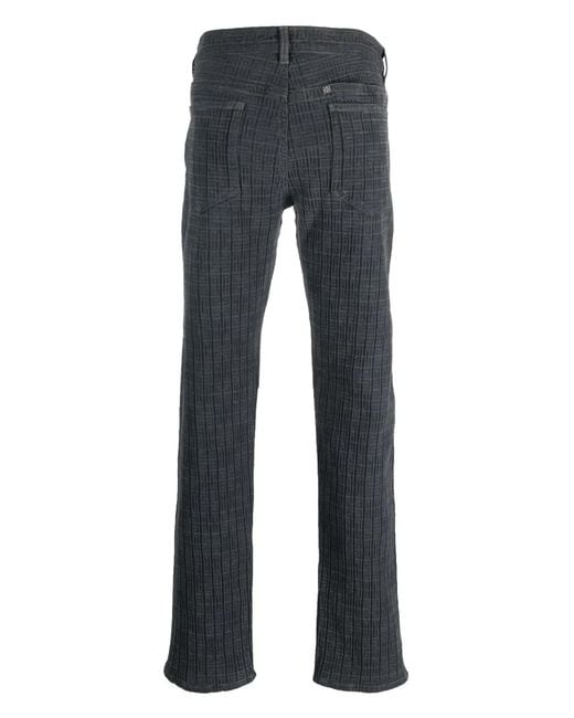 Givenchy Blue 4G-Pattern Zip Jeans for men