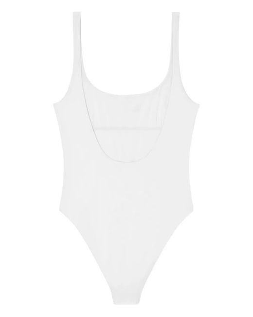 Versace White Einteiliger Badeanzug " Logo"