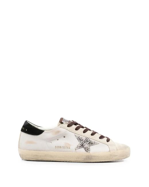 Golden Goose Deluxe Brand White Star-Patch Sneakers