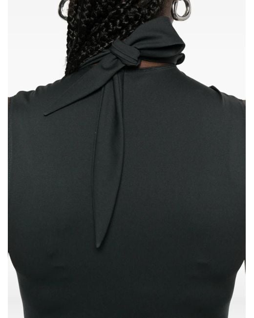 Nanushka Mouwloze Body Met Col in het Black