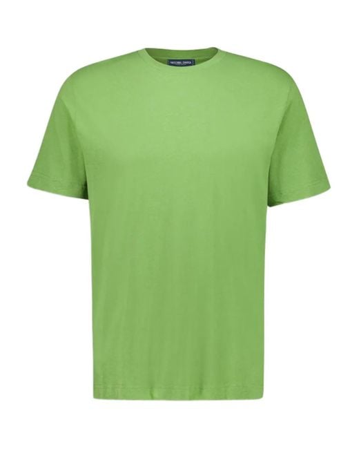 Frescobol Carioca Green Dinis Short-Sleeve Crew-Neck T-Shirt for men