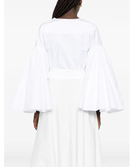 Jacquemus White The Paysan Wrap Top