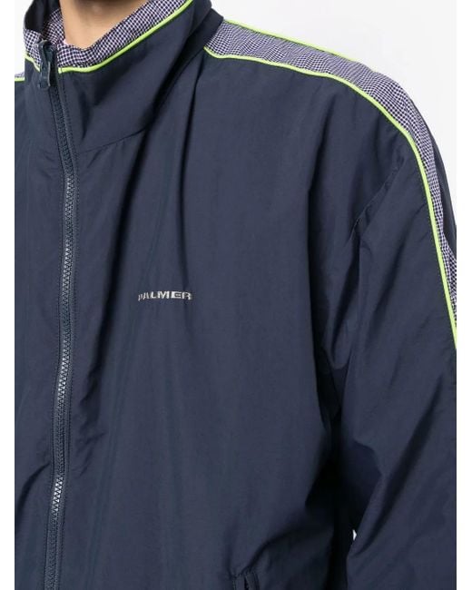 Palmier Blue Lightweight Zipped Bomber Jacket for men