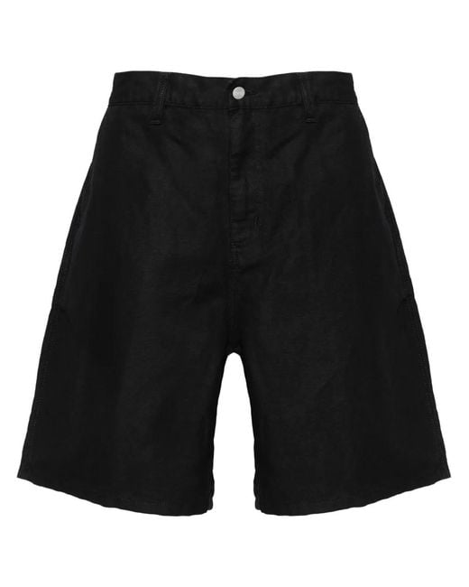 Carhartt Walter Single Knee Katoenen Shorts in het Black voor heren