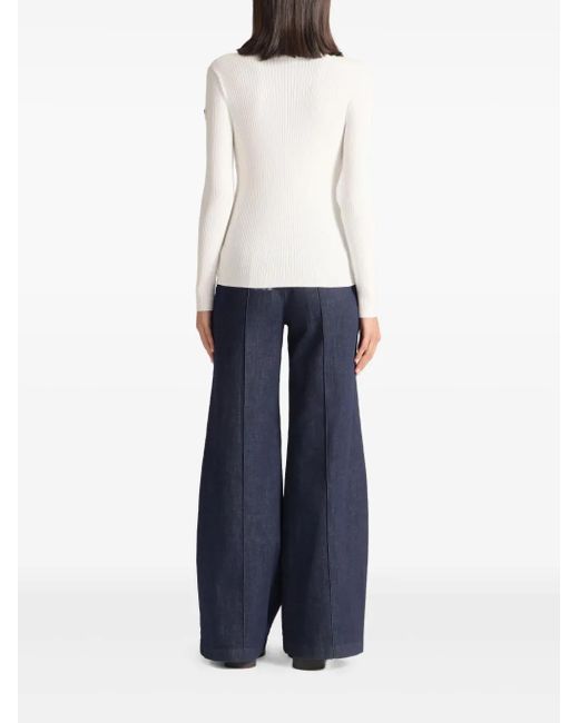 Fusalp White High-Neck Sweater
