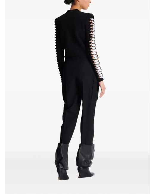 Cárdigan con botones Balmain de color Black