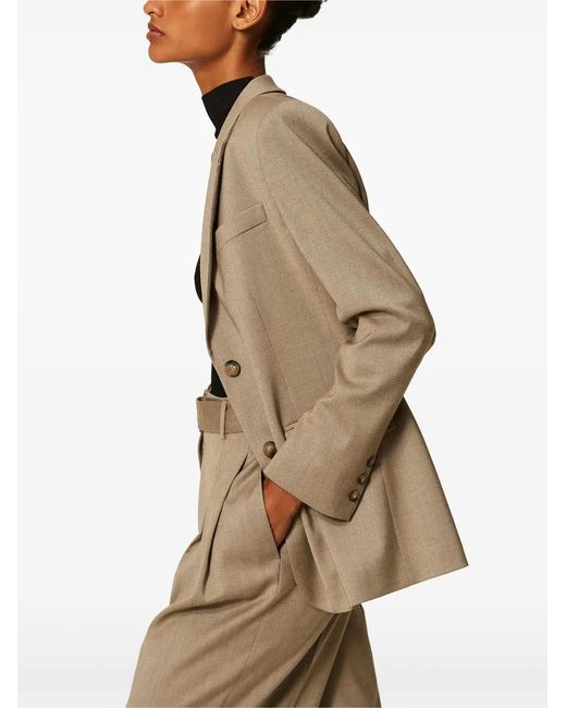 Twinset Natural Matte-Satin Blazer