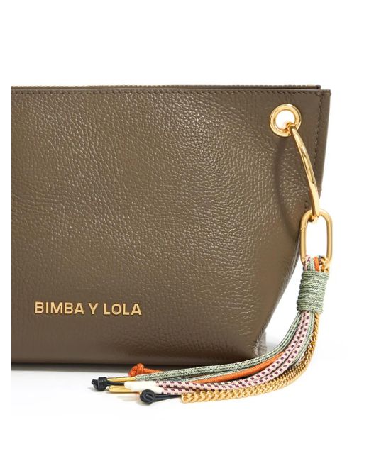Borsa A Tracolla Trapezium Media di Bimba Y Lola in Brown