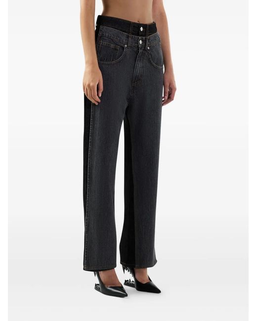 Gcds Gray Logo-Patch Jeans
