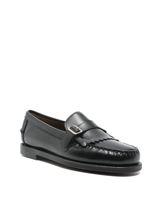 Sebago Black Ales Leather Loafers