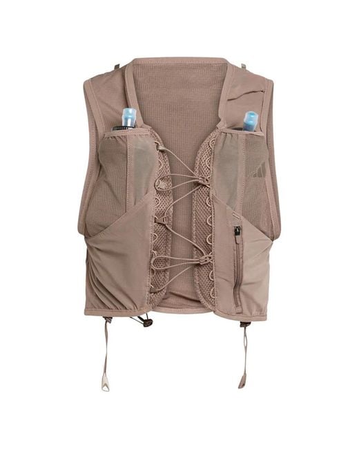 Adidas Brown Terrex Xperior Mesh-Panel Vest