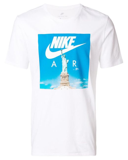 Camiseta deportiva con motivo de la Estatua de la Libertad Nike de hombre  de color Blanco | Lyst