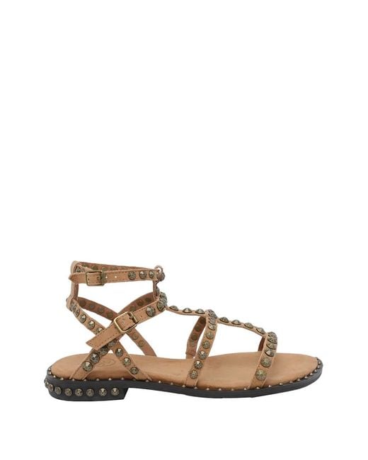 Ash Natural Precious Stud-Embellished Sandals