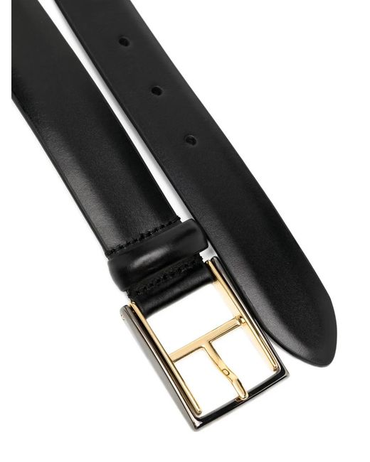 Andersons White Leather Belt
