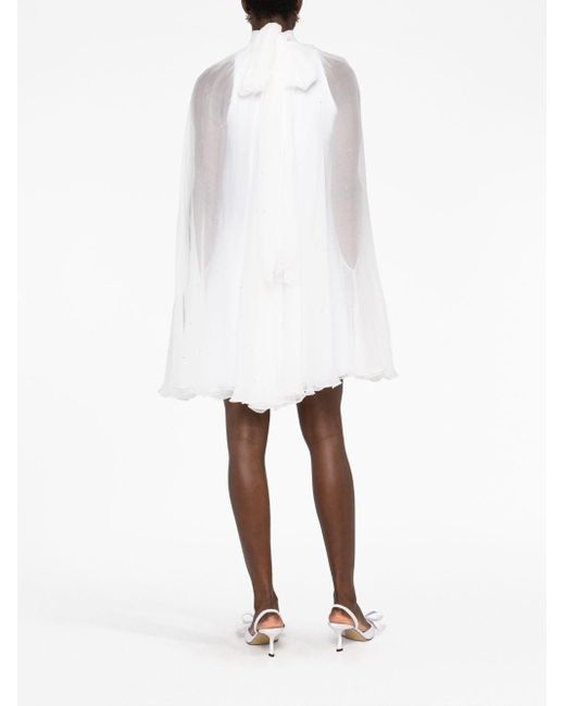 MANURI White Ama Crystal-embellished Dress