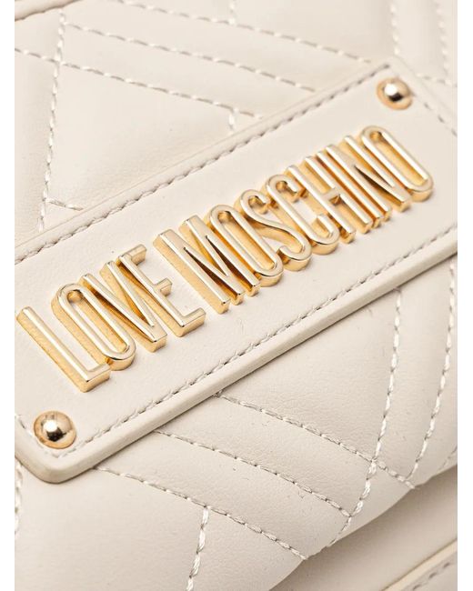 Love Moschino Natural Quilted Backpack
