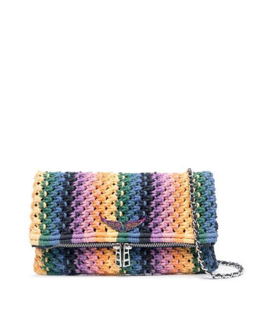 Zadig & Voltaire Rock Macramé Shoulder Bag in Blue Lyst