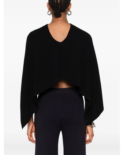 Bompard Black Cashmere Poncho