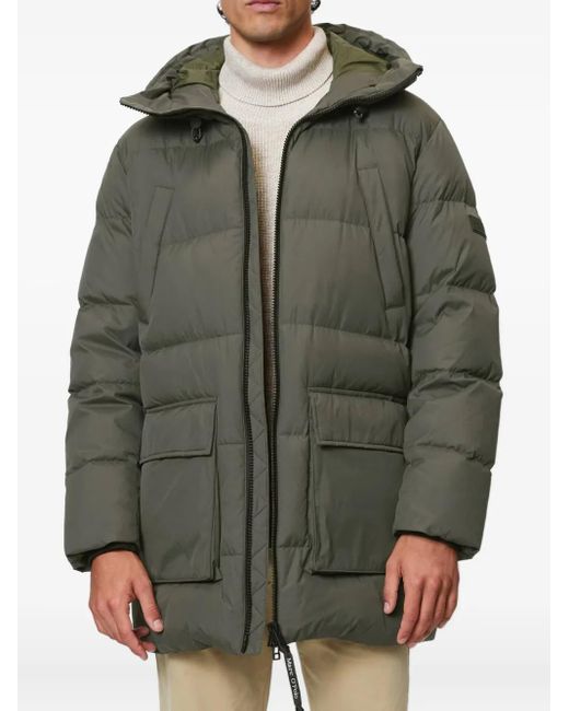 Marc O' Polo Green Padded Hooded Parka for men