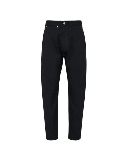 Junya Watanabe Black Five-Pockets Wool Trousers for men