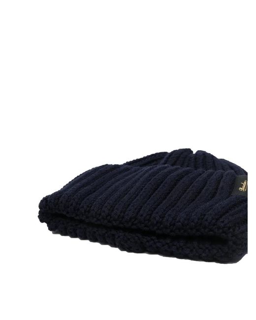 Borsalino Blue Knitted Hat