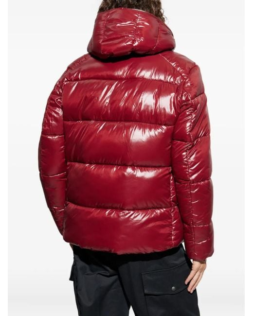 Save The Duck Gefütterte Kapuzenjacke in Red für Herren