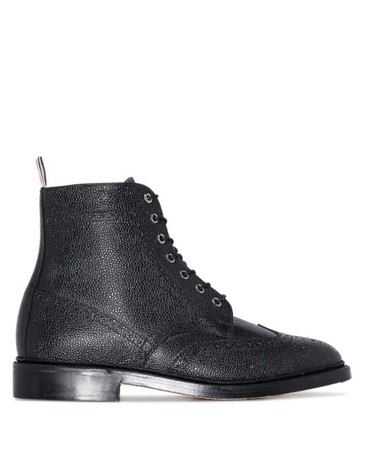 Thom Browne Schnürstiefel Mit Budapestermuster in Black für Herren