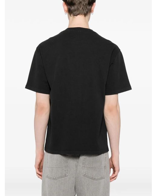Melt Black Graphic-Print T-Shirt for men