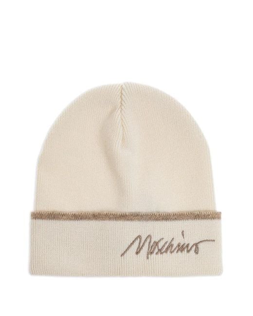 Moschino ロゴ ビーニー Natural