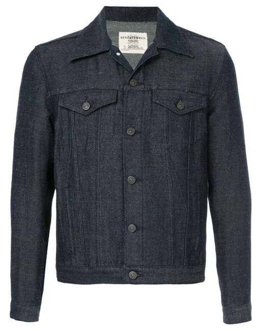 Kent & Curwen Blue Button-up Denim Jacket for men