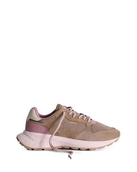 HOFF Pink Panelled Low-Top Sneakers