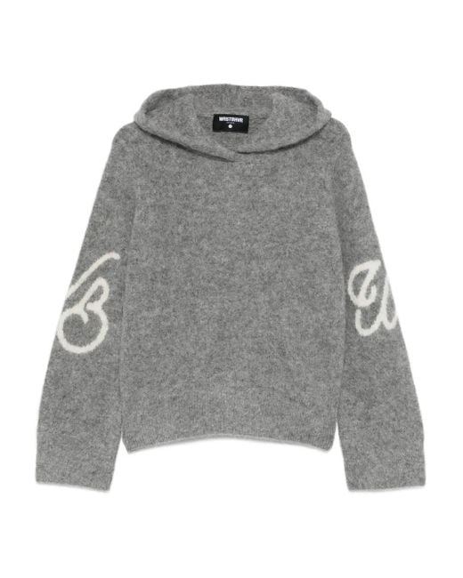 WRSTBHVR Gray Mixam Long-Sleeve Hoodie