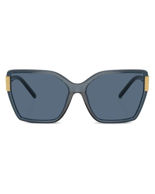 Tory Burch Blue Eleanor Oversize-Frame Sunglasses