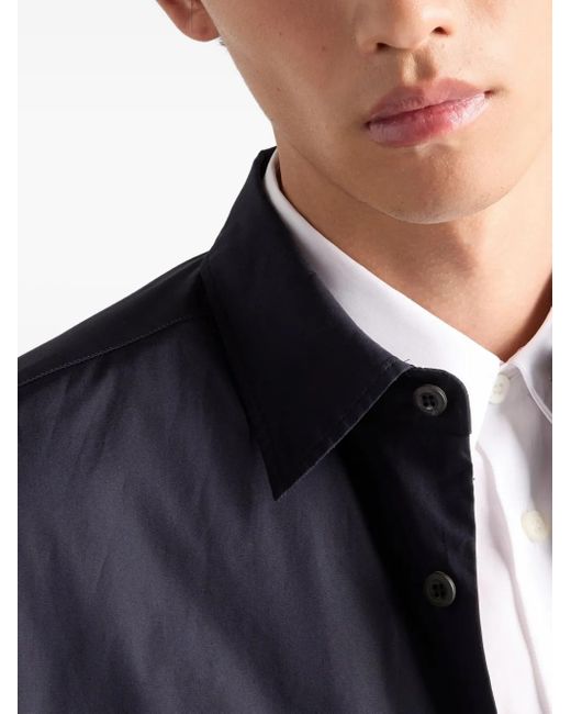 Prada White Cotton Logo Shirt for men