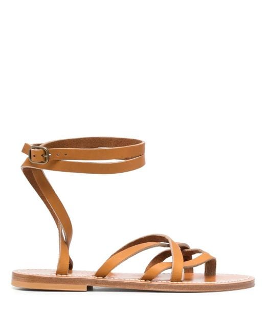 K. Jacques Zeno レザーサンダル Brown