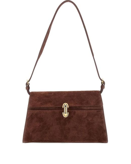 Sac Porté Épaule Symmetrix En Daim SAVETTE en coloris Brown