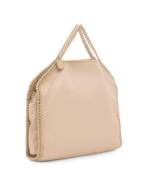 Stella McCartney Natural Falabella 3 Chain-Trim Shoulder Bag