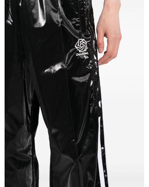 Pantalones con logo bordado Doublet de hombre de color Black