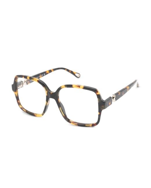 Chloé Brown Geometric Frame Glasses