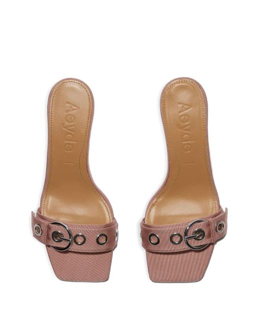 Aeyde Pink 55Mm Ilvy Buckle-Detail Sandals