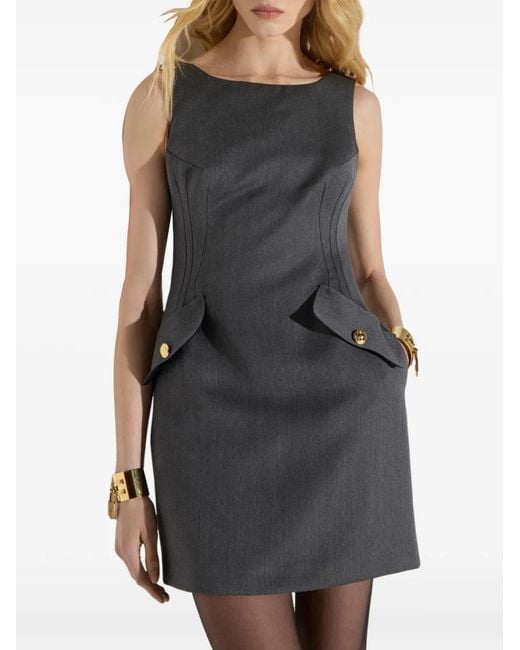 Elisabetta Franchi Gray Mini Dress