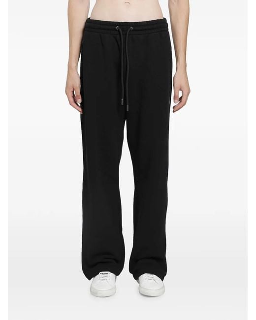 Off-White c/o Virgil Abloh Black Logo-Motif Sweatpants for men
