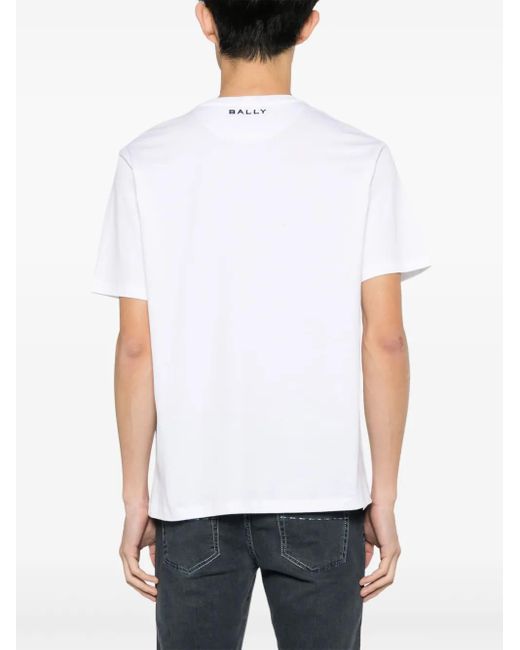 メンズ Bally グラフィック Tシャツ White