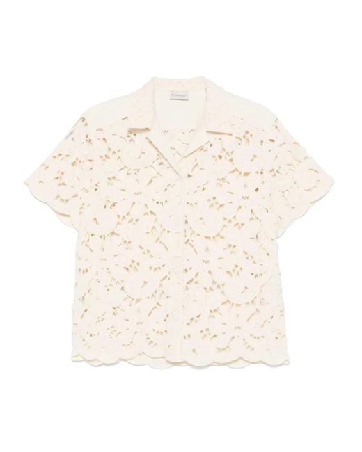 Moncler White 1/2 Lace Bowling