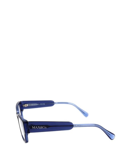 MAX&Co. White Rectangle-Frame Glasses